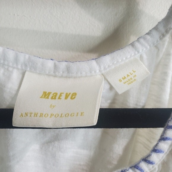 Maeve Neela Embroidered Babydoll Top size small - Picture 5 of 8